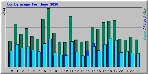 Hourly usage for June 2026