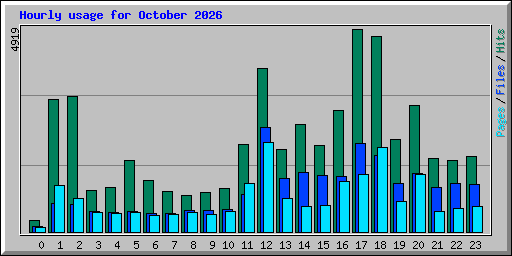 Hourly usage for October 2026